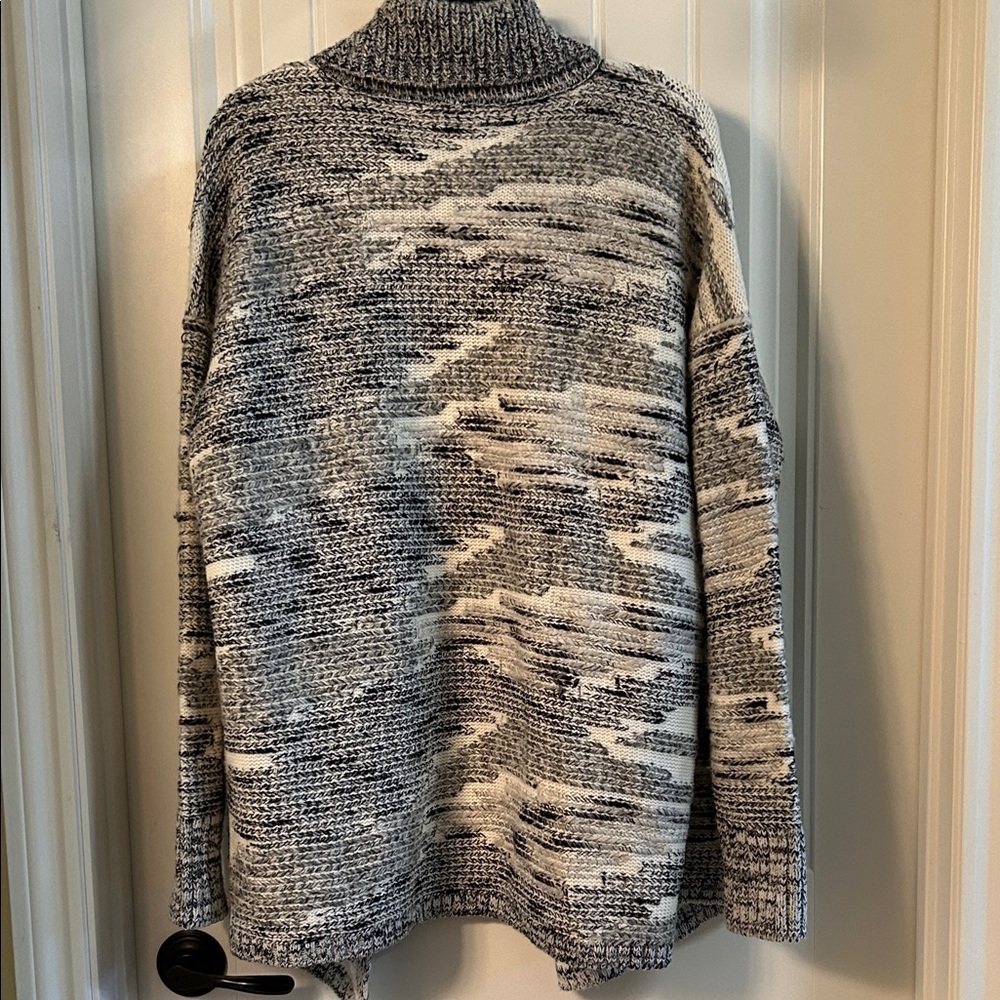 Lou & Grey Marled Gray and Cream Cardigan - Picture 5 of 6